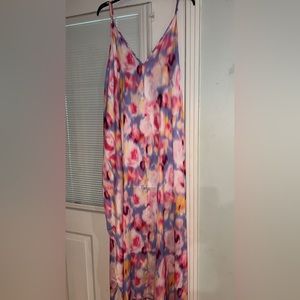 Van winkle satin dress with pockets 3xl